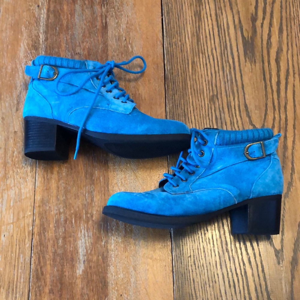 Blue Suede Boots